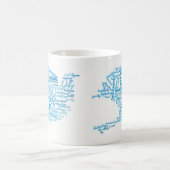 Inspirerend Elegant Dove of Peace Label Cloud Koffiemok (Center)