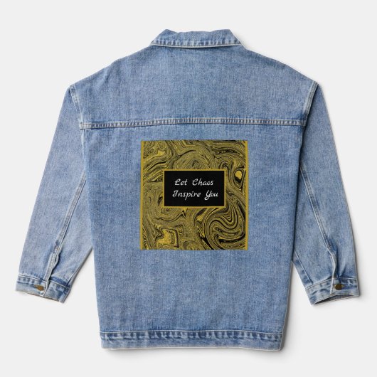 Inspirerend Elegante Denim Jas Denim Jacket (Achterkant)