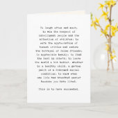 inspirerend Emerson Kaart (Gele Bloem)