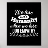 Inspirerend empathiequote poster (Voorkant)