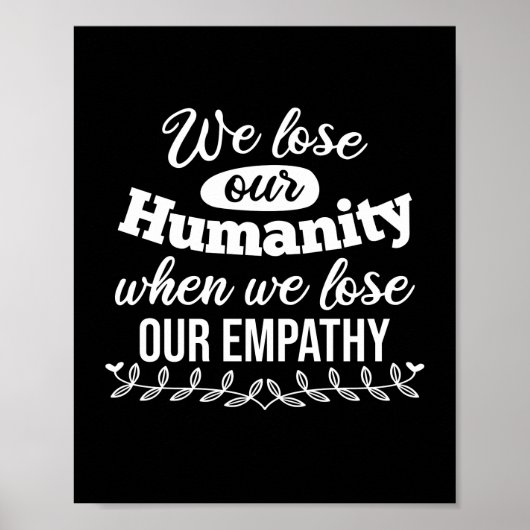 Inspirerend empathiequote poster (Voorkant)