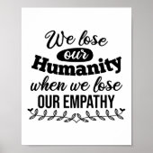 Inspirerend empathiequote poster (Voorkant)