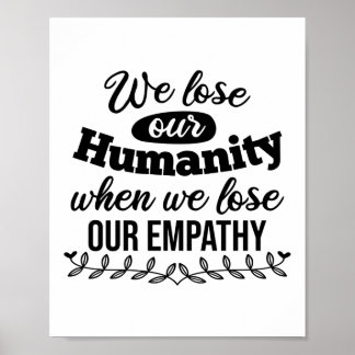 Inspirerend empathiequote poster