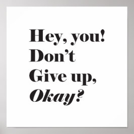 Inspirerend en aanmoedigend Poster van citaten