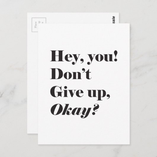 Inspirerend en bemoedigende offerte briefkaart (Voorkant / Achterkant)