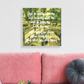 Inspirerend: En Hij loopt met mij & Hij praat Canvas Afdruk (Insitu (Woonkamer))
