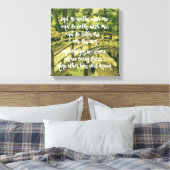 Inspirerend: En Hij loopt met mij & Hij praat Canvas Afdruk (Insitu (Slaapkamer))