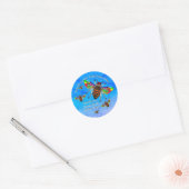 Inspirerend en kleurrijke Bumble Bee Sticker (Envelop)