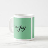 Inspirerend en kleurrijke Joy Coffee mok (Voorkant links)