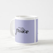 Inspirerend en kleurrijke Peace Coffee mok (Voorkant links)