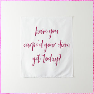 Inspirerend en krachtig Carpe Diem Wandkleed