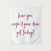 Inspirerend en krachtig Carpe Diem Wandkleed (Voorkant)