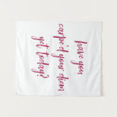 Inspirerend en krachtig Carpe Diem Wandkleed (Voorkant (horizontaal))