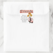 Inspirerend en liefdevolle Sticker met vriendelijk (Tas)