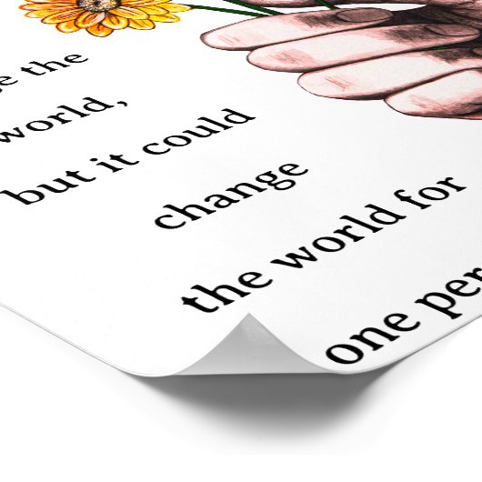 Inspirerend en liefdevolle vriendelijke woorden Po Poster (Hoek)