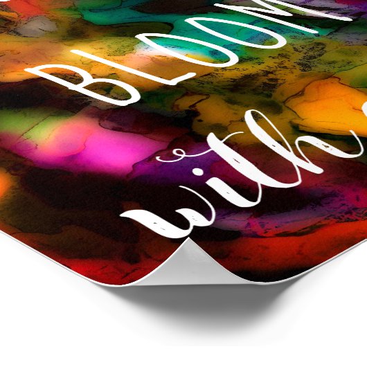 Inspirerend en Motivatie Abstract Poster (Hoek)