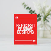 Inspirerend en motivatie citaten briefkaart (Staand voorkant)