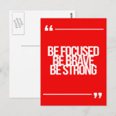 Inspirerend en motivatie citaten briefkaart (Voorkant / Achterkant)