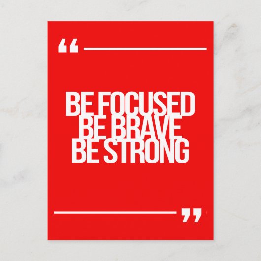 Inspirerend en motivatie citaten briefkaart (Voorkant)