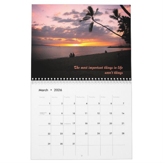 Inspirerend en Motivatie citaten geïllustreerd Kalender (Mar 2026)