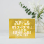 Inspirerend en motivatie koersen briefkaart (Staand voorkant)