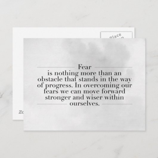 Inspirerend en motivatie koersen briefkaart (Voorkant / Achterkant)