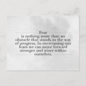 Inspirerend en motivatie koersen briefkaart (Voorkant)