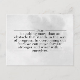 Inspirerend en motivatie koersen briefkaart