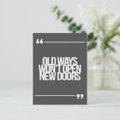 Inspirerend en motivatie koersen briefkaart (Staand voorkant)