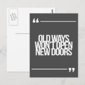 Inspirerend en motivatie koersen briefkaart (Voorkant / Achterkant)