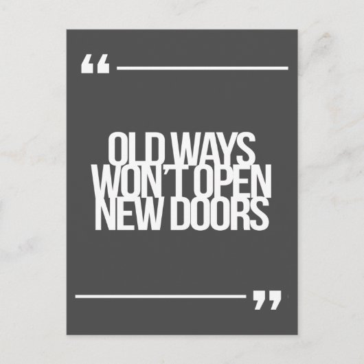 Inspirerend en motivatie koersen briefkaart (Voorkant)