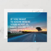 Inspirerend en motivatie koersen briefkaart (Voorkant / Achterkant)