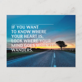 Inspirerend en motivatie koersen briefkaart