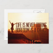 Inspirerend en motivatie koersen briefkaart (Voorkant / Achterkant)