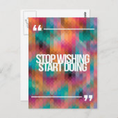 Inspirerend en motivatie koersen briefkaart (Voorkant / Achterkant)