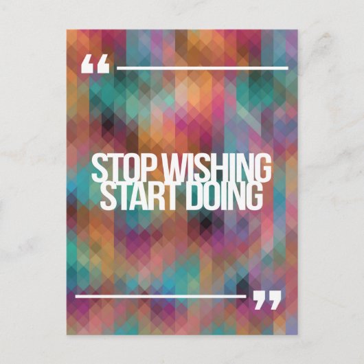 Inspirerend en motivatie koersen briefkaart (Voorkant)