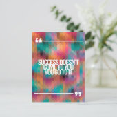 Inspirerend en motivatie koersen briefkaart (Staand voorkant)