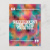 Inspirerend en motivatie koersen briefkaart (Voorkant)