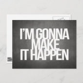 Inspirerend en motivatie koersen briefkaart (Voorkant / Achterkant)