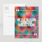 Inspirerend en motivatie koersen briefkaart (Voorkant / Achterkant)