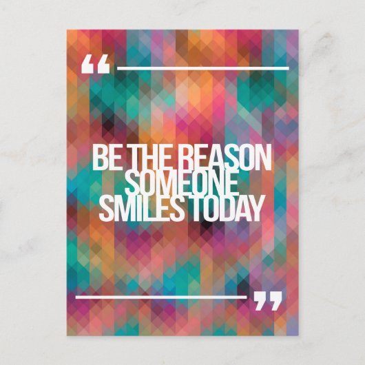 Inspirerend en motivatie koersen briefkaart (Voorkant)