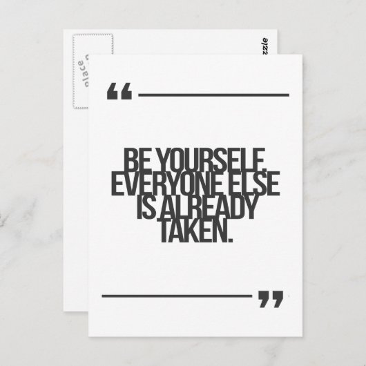 Inspirerend en motivatie koersen briefkaart (Voorkant / Achterkant)