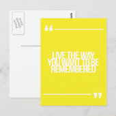 Inspirerend en motivatie koersen briefkaart (Voorkant / Achterkant)