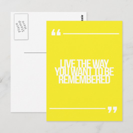 Inspirerend en motivatie koersen briefkaart (Voorkant / Achterkant)