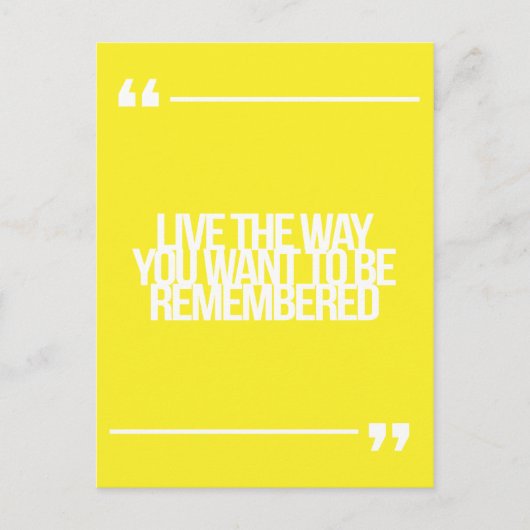 Inspirerend en motivatie koersen briefkaart (Voorkant)