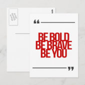 Inspirerend en motivatie koersen briefkaart (Voorkant / Achterkant)