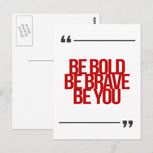 Inspirerend en motivatie koersen briefkaart (Voorkant / Achterkant)