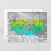 Inspirerend en motivatie koersen briefkaart (Voorkant / Achterkant)