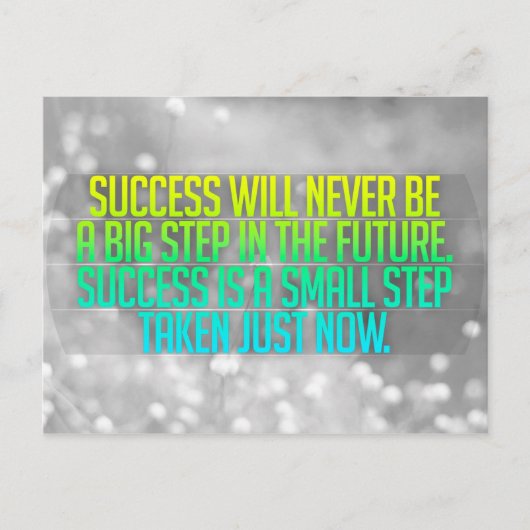 Inspirerend en motivatie koersen briefkaart (Voorkant)