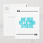 Inspirerend en motivatie koersen briefkaart (Voorkant / Achterkant)